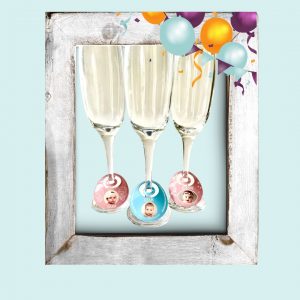 Christening Personalised Wine Glass Markers Collection