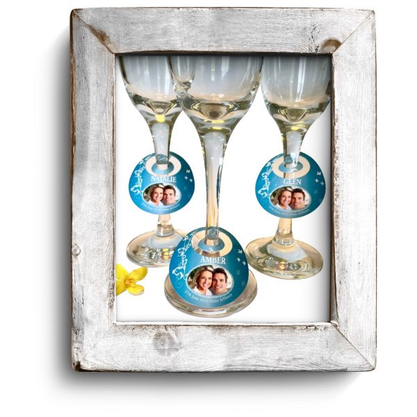 Wedding Personalised Wine Glass Markers Collection